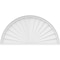 Ekena Millwork Half Round Sunburst Architectural Grade PVC Pediment, 42"W x 21"H x 2"P PEDPS042X210HRO01 - alternate 2